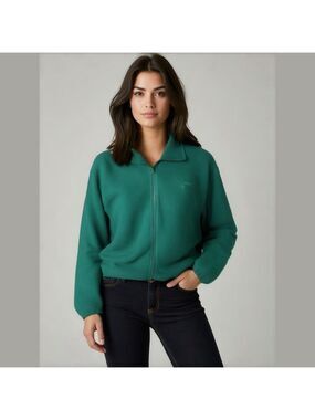 Women's Atletica Green Fleece Jacket Size S